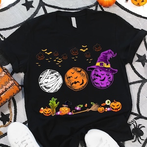 Baseball Halloween Shirt, Baseball Season Shirt, Spooky Halloween Gift, Halloween Sports Shirt, Halloween Baseball Season Tees
