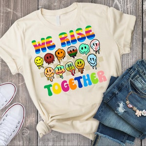 We Rise Together Shirt, Gay Shirt, Lesbian Shirts, LGBT Shirt, Black Lives Matter Shirt, Rise Up Shirt,Human Rights T Shirt