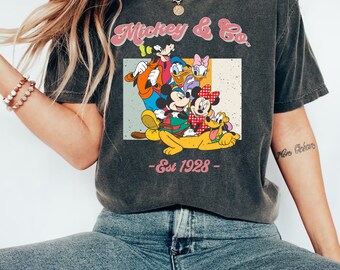 Comfort Colors Vintage Mickey & Co 1928 Shirt - Retro Disneyworld Tee