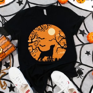 Halloween Labrador Retrievers Dog Shirt, Scary Dog Bat Shirt, Dog Mom Shirt, Halloween Dog Bat, Halloween Gift, Spooky Halloween Shirt 2023