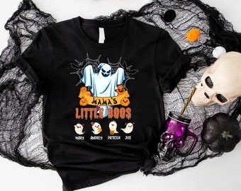 Chemise personnalisée de fantôme d'Halloween, chemise mignonne de fantôme de famille, chemise faite sur commande d'Halloween, chemise fantasmagorique d'Halloween, chemise drôle d'Halloween