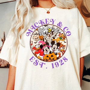 Mickey and Co Halloween Comfort Colors Shirt, Disney Comfort Colors Halloween Shirt, Mickey and Friends Halloweens Shirt, Cute Disney Shirt