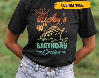 Personalisierte Geburtstag Cruise Shirt, benutzerdefinierte 40. Geburtstag Shirts, Geburtstag Squad Shirts, Geburtstag Crew Shirts, Geburtstagsparty Shirt