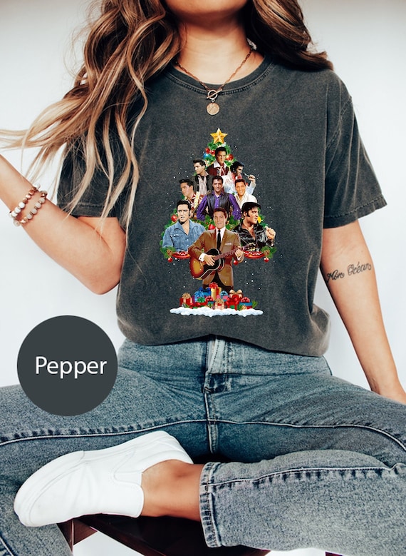 Elvis Presley Christmas Comfort Colors Shirt, Elvis Presley Merry Christmas T-Shirt, Elvis Presley Shirt 2024, Christmas Gift Unisex Shirt