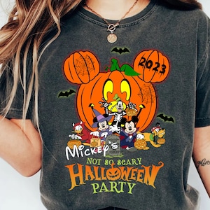 Mickey&#39;s Not-So-Scary Halloween Party Comfort Colors Shirts, Mickey and Minnie Halloween Family Shirts, Disney Halloween Shirts, Cute Shirt