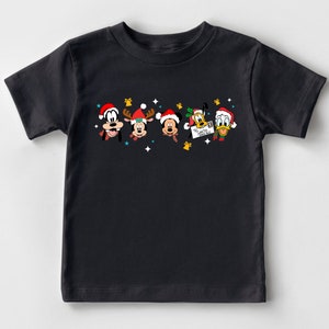 Vintage Mickey And Friend Christmas Toddler T-shirt, Disney Ears Christmas Toddler Shirt, Disney Christmas Shirt, Disney Trip Shirt