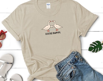 Goose Bumps Shirt, Funny Retro Goose Couple Tee
