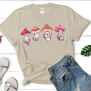 Magic Mushroom Shirt, Ghost Mushroom Shirt, Spooky Season Shirt, Halloween Gift Shirt, Funny Fall Halloween Shirt, Cute Mushroom Shirt 2023