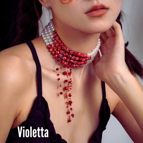 Gothic Pearl Jewelry Necklaces | Choker Necklace Punk Pearl | Pearl