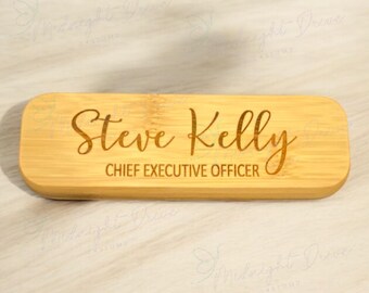 Juego de bolígrafos de madera personalizados