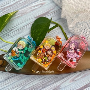 Anime/Manga 2.5&quot; 3D Oil-filled Popsicle Charms