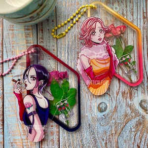 Nana Dried-Flower Acrylic Keychains