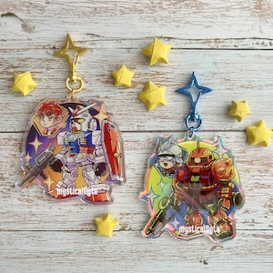 Mobile Suit Gundam 0079 Holographic 3&quot; Keychains