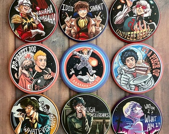 Sci-fi Science Fiction Anime Buttons