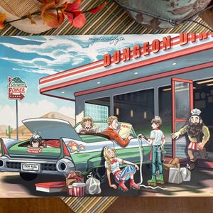 Dungeon Meshi Diner Art Print