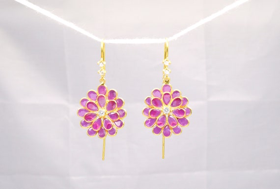 Silver Red Sui Dhaga Earring 92.5 Sterling Silver Genuine Earring Gold Filled Earring Handmade Earring Gift for Her Mothers Day Gift Etsy Canada