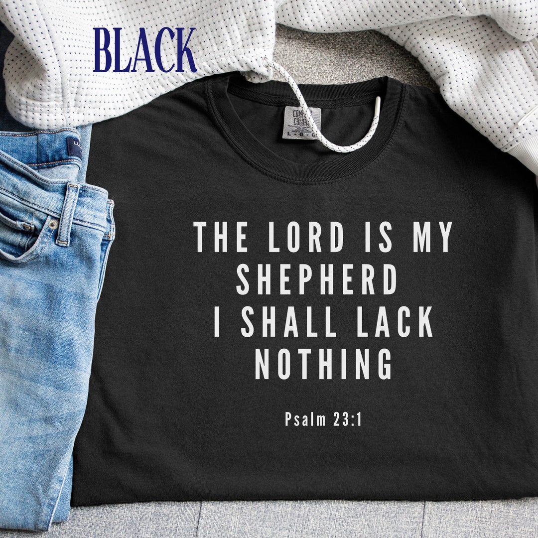 Psalm 23 T-shirt for Christian Christian Crewneck Comfort - Etsy