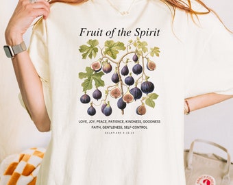 Fruit of the Spirit T-Shirt: Vintage Fig Christian Graphic Tee