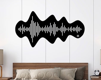 Anniversary Gift for Husband Wedding Song Sound Wave Art Metal Wall Art Anniversary gift for wife Soundwave wall art Favourite song