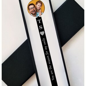 Personalised photo bookmark Custom quote metal bookmark Book Lover Photo strip metal bookmark Personalised Birthday gift Mothers day gift image 7