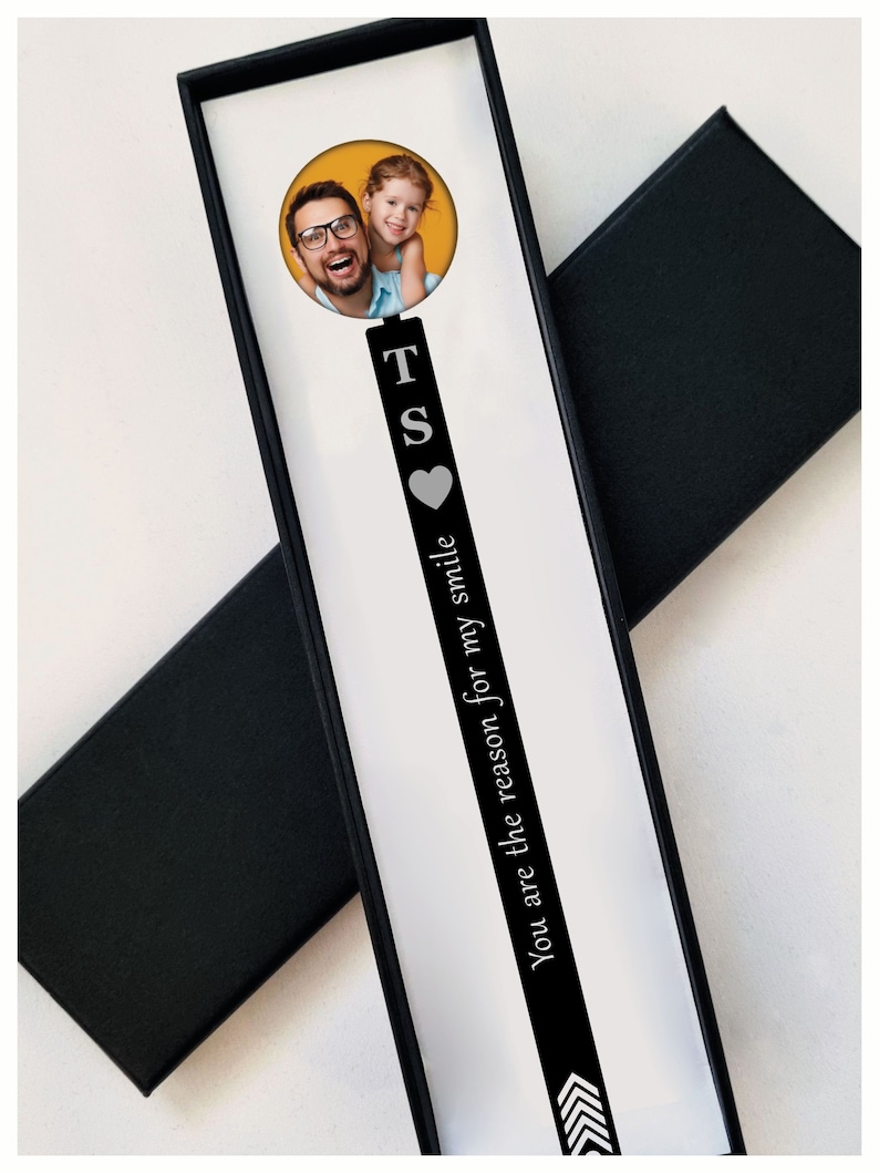 Personalised photo bookmark Custom quote metal bookmark Book Lover Photo strip metal bookmark Personalised Birthday gift Mothers day gift image 7