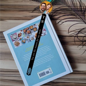 Personalised photo bookmark Custom quote metal bookmark Book Lover Photo strip metal bookmark Personalised Birthday gift Mothers day gift image 2