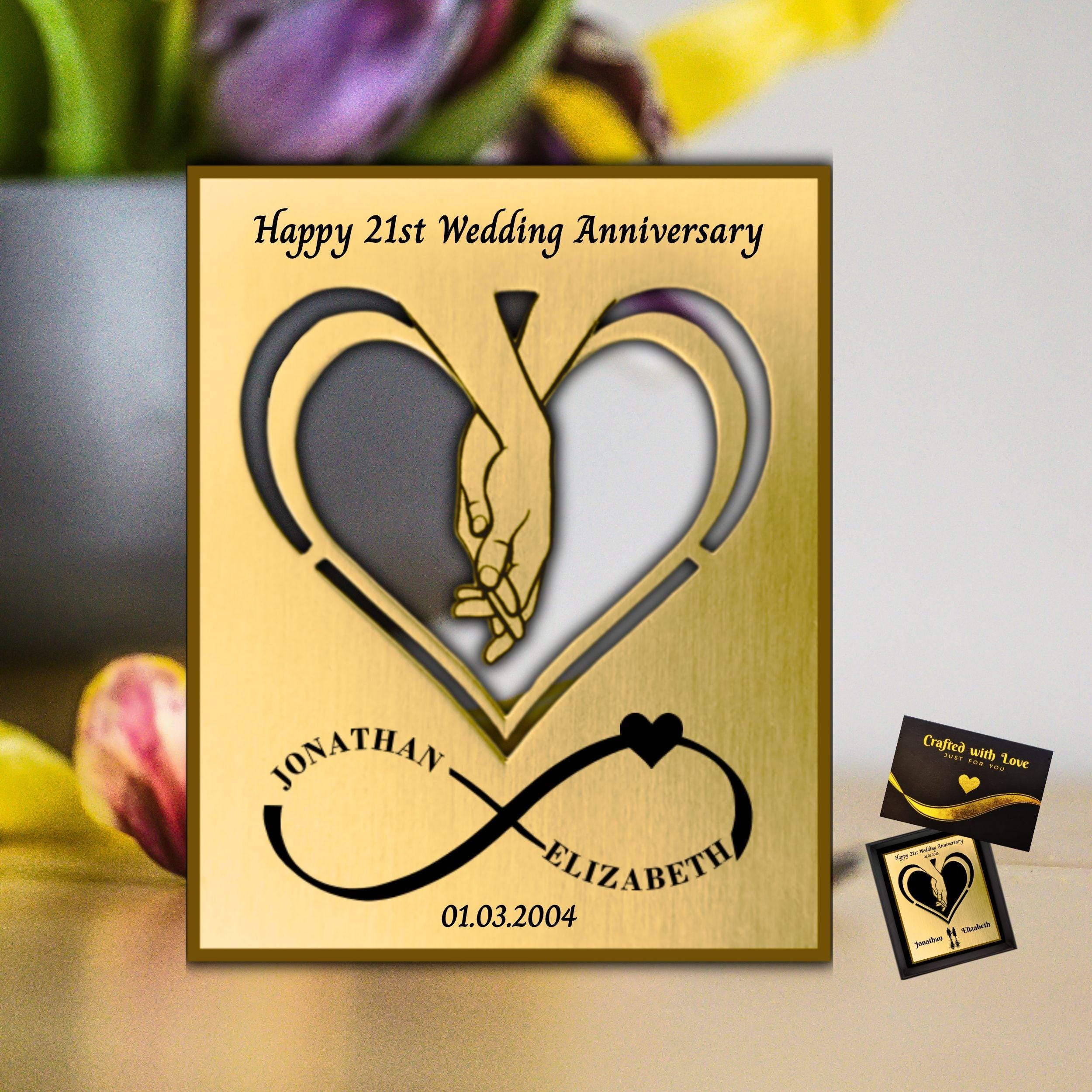 21 Years Wedding Anniversary - Etsy