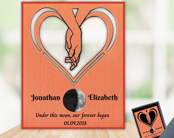 Personlig present till 7-års bröllopsdag, kopparfärgad present till honom, hennes man, fru, bröllopsdagspresent, 22-års bröllopsdagspresent