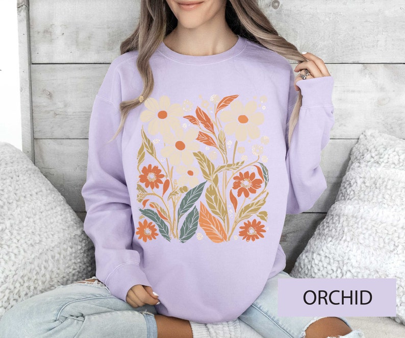 Cute Boho Flower Cardigan Sweater in Black and White