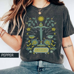 Libra Star Sign Vintage Retro Zodiac Inspired Comfort Color Horoscope Tshirt 70&#39;s Boho Print Oversized Tee