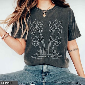 Botanical Comfort Colors Vintage Inspired Graphic t-shirt Boho Wildflower t-shirt Floral