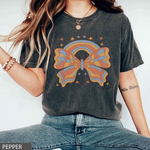 Botanical Comfort Colors Vintage Inspired Graphic t-shirt Boho Wildflower t-shirt Floral