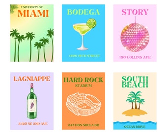 University of Miami Wall Art | UMIAMI dorm decor digital wall prints