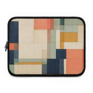 Korean Folding Screen Panel Landscape Laptop Sleeve | Mountains, River, Moon