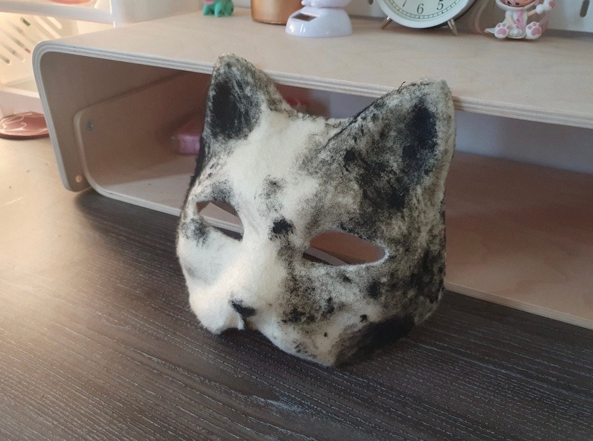 5 Pcs fox masks Cat Mask Therian Mask Hand-painted Mask Mask Adults Mask  Kids