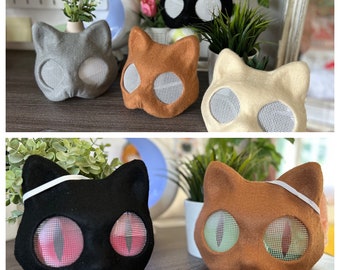 Blanknyc Clothing 2pcs Mask Halloween Fox Therian Mask Cosplay Costume Half  Face Animal Furry Party Halloween Eye Cat Masks Halloween Costumes - Yahoo  Shopping
