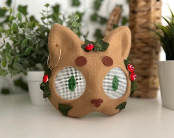 Therian cat mask - Ghibi theme (Brown)