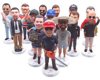 Custom bobblehead doll, custom 3D clay statues, customize birthday gifts,  anniversary gifts for him, family party gifts, Christmas gifts