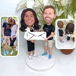 Personalized custom bobbleheads, custom 3D statues, custom couple bobbleheads, couple anniversary gifts, unique anniversary gifts