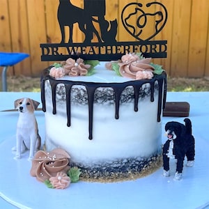 Personalized Dog Wedding Cake Toppers, Cat Cake Toppers, Anniversary Pets, Pet Decorations, Pet Clay Statues, Dog Birthday, Dog Statues