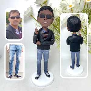 カスタム ボブルヘッド ポーカー プレイヤー、ポーカー プレイヤー向けのカスタム ボブルヘッド、カスタム ボブルヘッド、ポーカー愛好家への最高のクリエイティブなお土産ギフト!