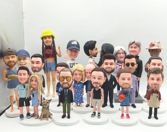 Muñecos cabezones personalizados, muñecos cabezones personalizados, personalización de estatuas en 3D, regalos de muñecos cabezones personalizados para jefes o colegas, regalos de cumpleaños