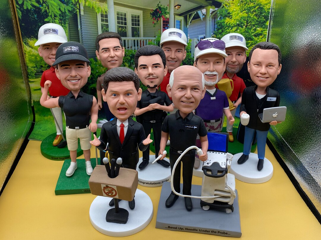 Personalized Bobbleheads, Custom Wedding Best Man Group Bobbleheads