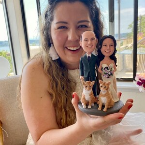 Custom Couple Bobbleheads, Anniversary Gifts For Parents, Personalized Happy Couple Bobblehead, Custom Couple Christmas Bobbleheads