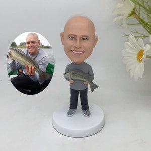 Personalized bobbleheads, fishing enthusiast bobbleheads, bobbleheads like you, make your own bobbleheads,Custom bobbleheads