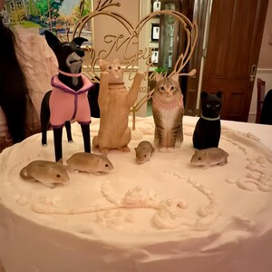 Custom Dog Wedding Cakes, Pet Birthday Cakes, Cat Cake Decorations, Dog Birthday Gifts, Pet Cake Decorations, Dog Cake Statues
