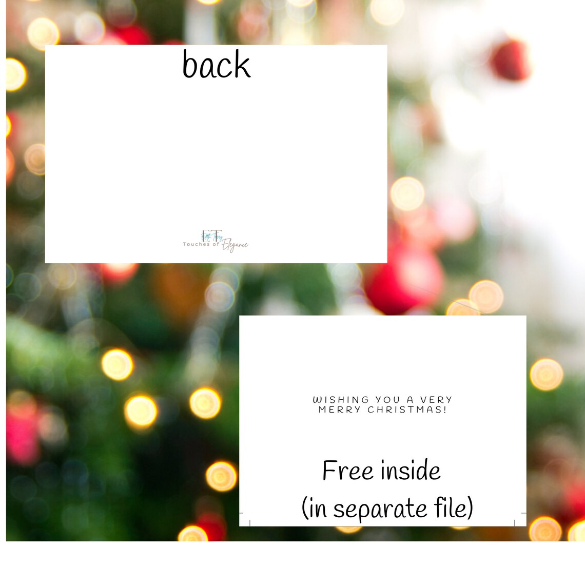 Printable Santa Christmas Card Download Easy Folded Card Template