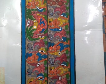 Handmade Handcrafted Pepar Folk Art Base Potochitra for Your Home and Office Decoration Traditional Pingla Made Potochitra for Wall Decor