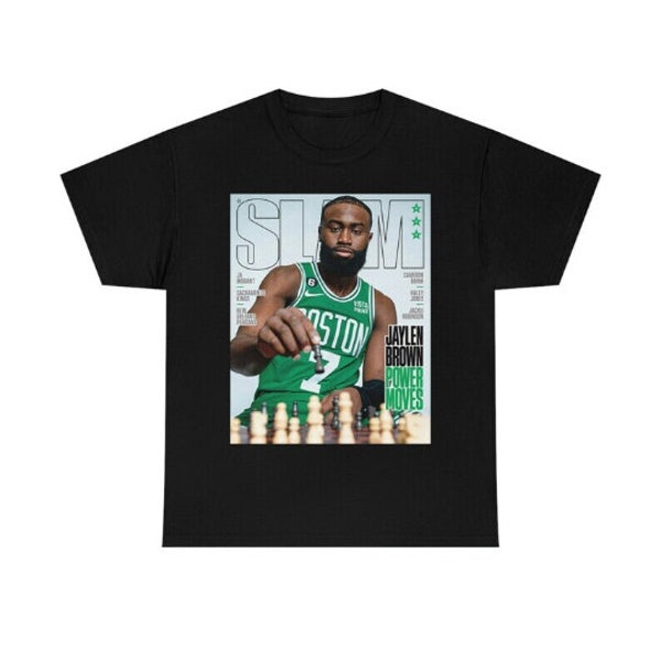 Slam Cover Tee Shirt Boston Celtics Jaylen Brown Power Moves shirt