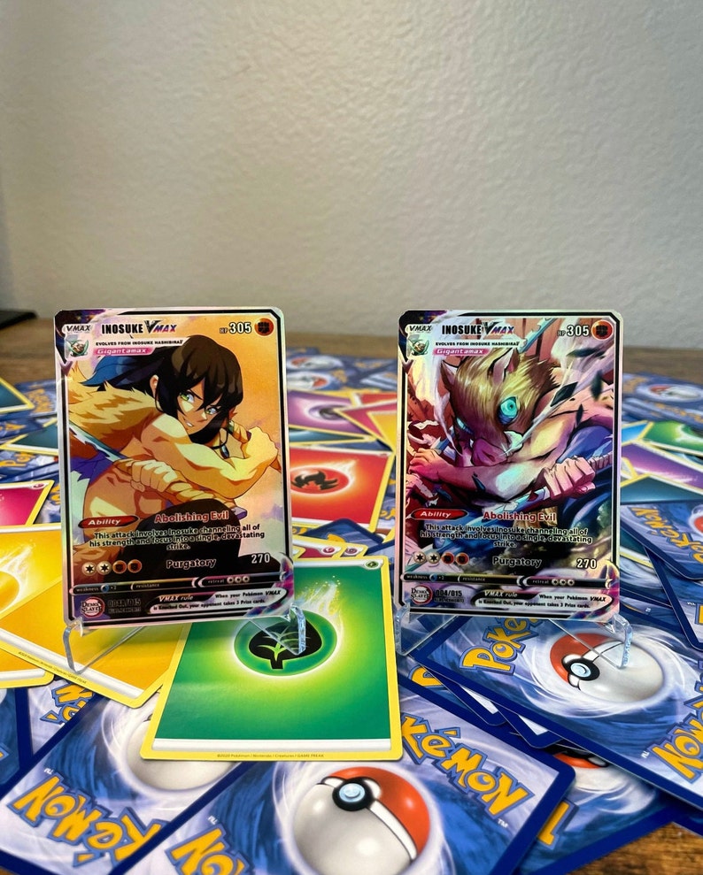 Demon Vmax Inspired Cards - Etsy